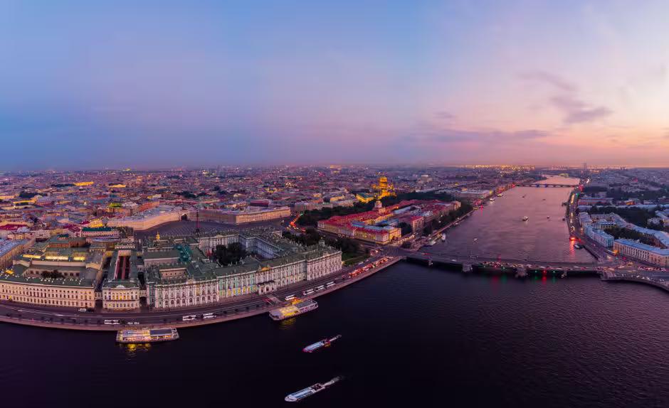 View of the center of St. Petersburg
